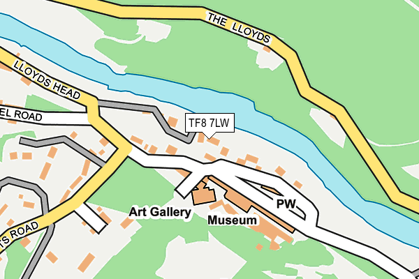 TF8 7LW map - OS OpenMap – Local (Ordnance Survey)