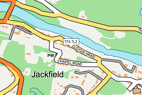 TF8 7LZ map - OS OpenMap – Local (Ordnance Survey)