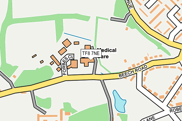 TF8 7NE map - OS OpenMap – Local (Ordnance Survey)