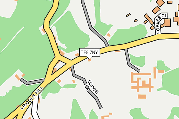 TF8 7NY map - OS OpenMap – Local (Ordnance Survey)