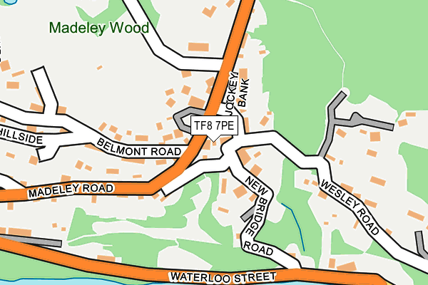 TF8 7PE map - OS OpenMap – Local (Ordnance Survey)