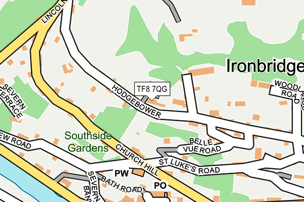 TF8 7QG map - OS OpenMap – Local (Ordnance Survey)