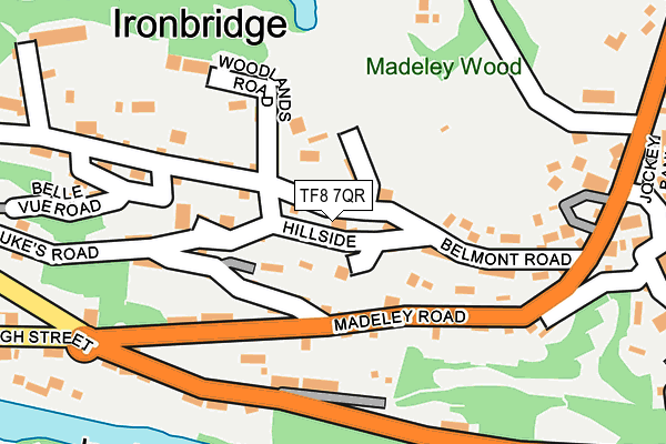 TF8 7QR map - OS OpenMap – Local (Ordnance Survey)