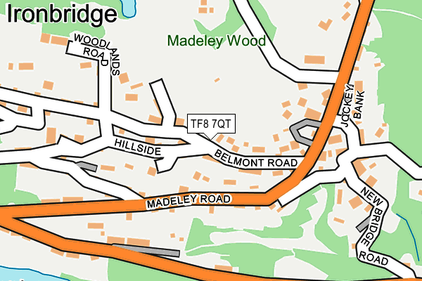 TF8 7QT map - OS OpenMap – Local (Ordnance Survey)