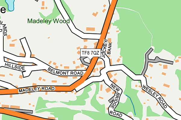 TF8 7QZ map - OS OpenMap – Local (Ordnance Survey)