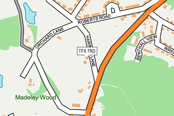 TF8 7RD map - OS OpenMap – Local (Ordnance Survey)