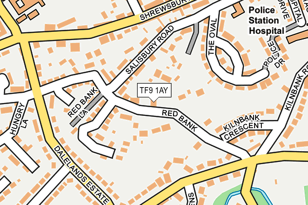 TF9 1AY map - OS OpenMap – Local (Ordnance Survey)