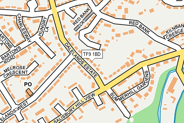 TF9 1BD map - OS OpenMap – Local (Ordnance Survey)
