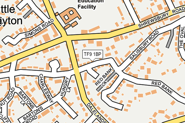 TF9 1BP map - OS OpenMap – Local (Ordnance Survey)