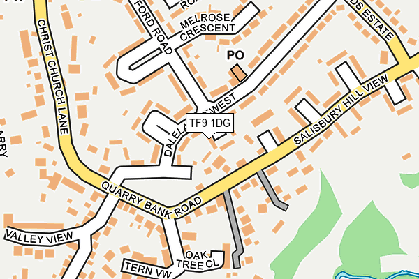 TF9 1DG map - OS OpenMap – Local (Ordnance Survey)