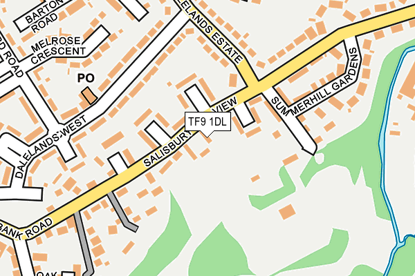 TF9 1DL map - OS OpenMap – Local (Ordnance Survey)