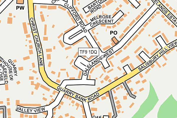 TF9 1DQ map - OS OpenMap – Local (Ordnance Survey)