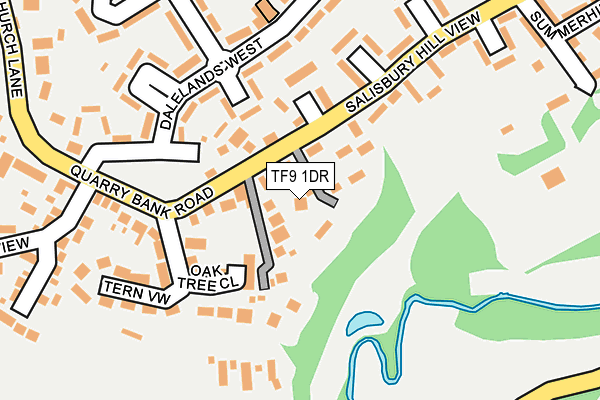TF9 1DR map - OS OpenMap – Local (Ordnance Survey)