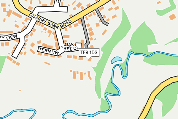 TF9 1DS map - OS OpenMap – Local (Ordnance Survey)