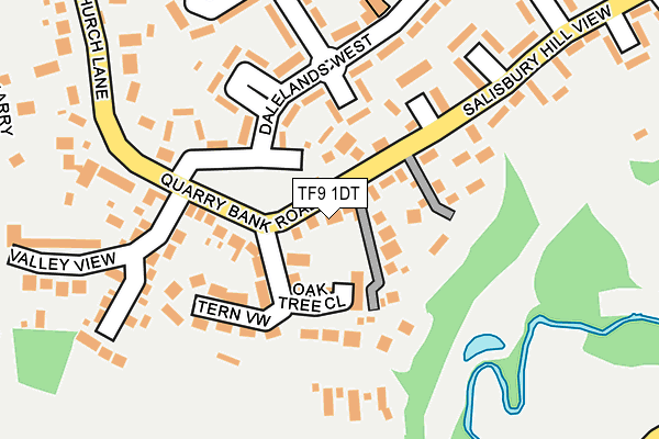 TF9 1DT map - OS OpenMap – Local (Ordnance Survey)