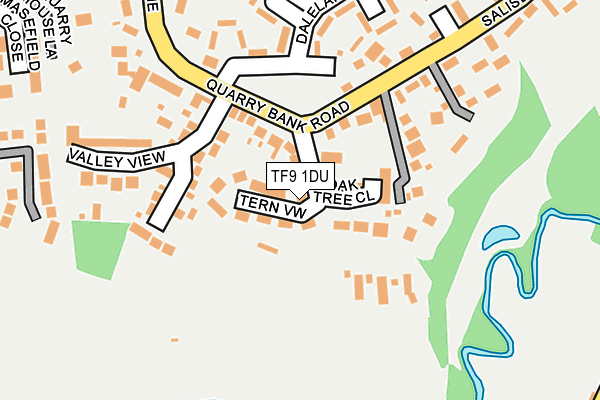 TF9 1DU map - OS OpenMap – Local (Ordnance Survey)