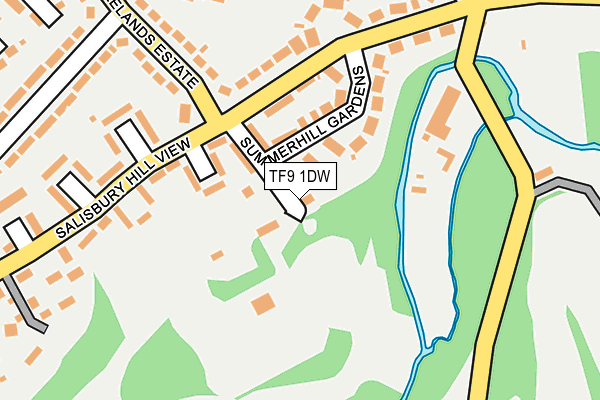 TF9 1DW map - OS OpenMap – Local (Ordnance Survey)