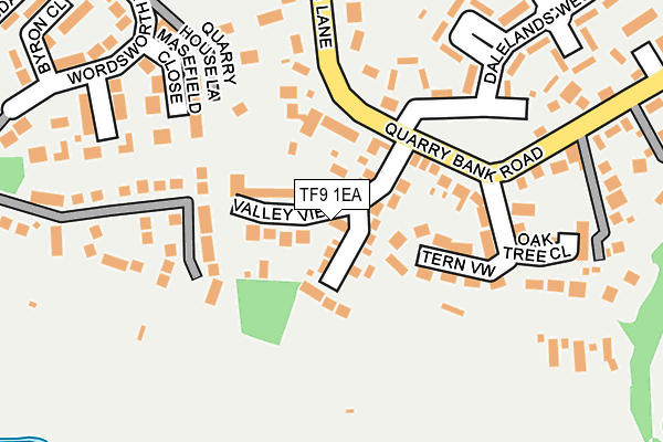 TF9 1EA map - OS OpenMap – Local (Ordnance Survey)