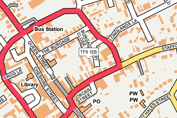 TF9 1EB map - OS OpenMap – Local (Ordnance Survey)