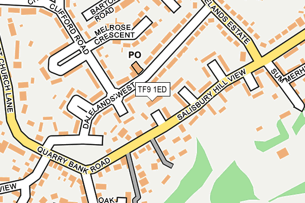 TF9 1ED map - OS OpenMap – Local (Ordnance Survey)