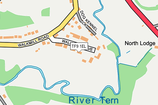 TF9 1EL map - OS OpenMap – Local (Ordnance Survey)