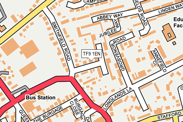 TF9 1EN map - OS OpenMap – Local (Ordnance Survey)