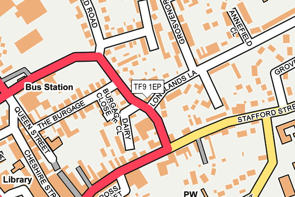 TF9 1EP map - OS OpenMap – Local (Ordnance Survey)