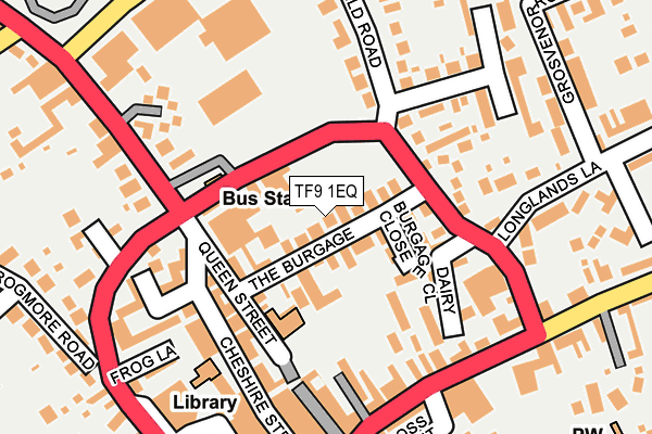 TF9 1EQ map - OS OpenMap – Local (Ordnance Survey)
