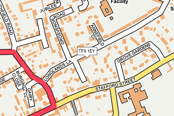TF9 1EY map - OS OpenMap – Local (Ordnance Survey)