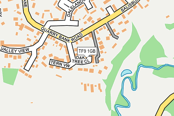 TF9 1GB map - OS OpenMap – Local (Ordnance Survey)