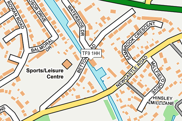 TF9 1HH map - OS OpenMap – Local (Ordnance Survey)