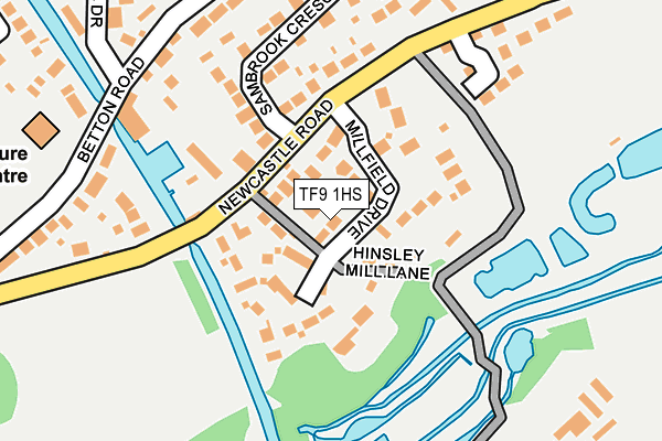 TF9 1HS map - OS OpenMap – Local (Ordnance Survey)