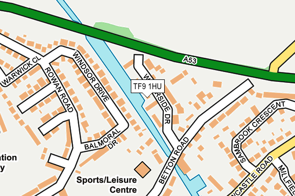 TF9 1HU map - OS OpenMap – Local (Ordnance Survey)