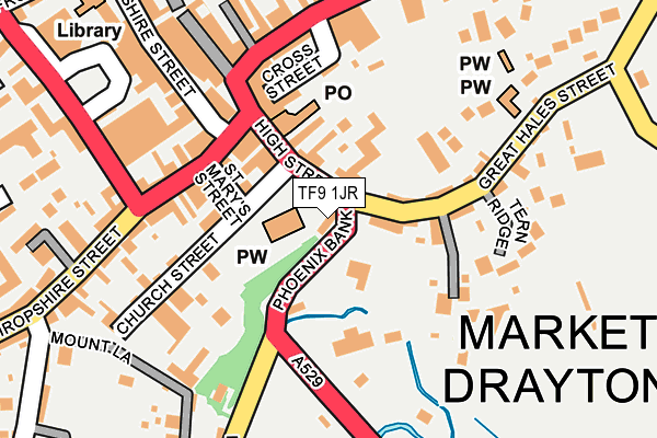 TF9 1JR map - OS OpenMap – Local (Ordnance Survey)