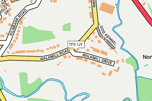 TF9 1JY map - OS OpenMap – Local (Ordnance Survey)