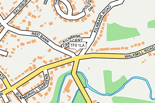 TF9 1LA map - OS OpenMap – Local (Ordnance Survey)