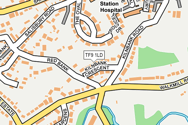 TF9 1LD map - OS OpenMap – Local (Ordnance Survey)
