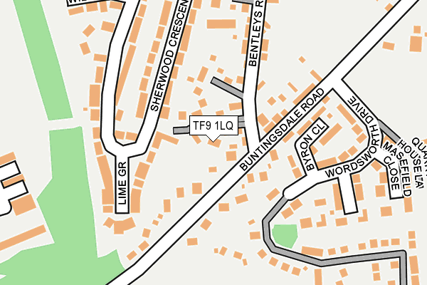 TF9 1LQ map - OS OpenMap – Local (Ordnance Survey)