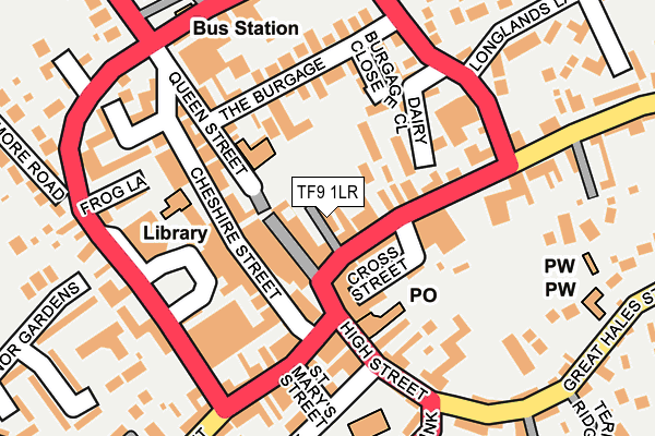 TF9 1LR map - OS OpenMap – Local (Ordnance Survey)