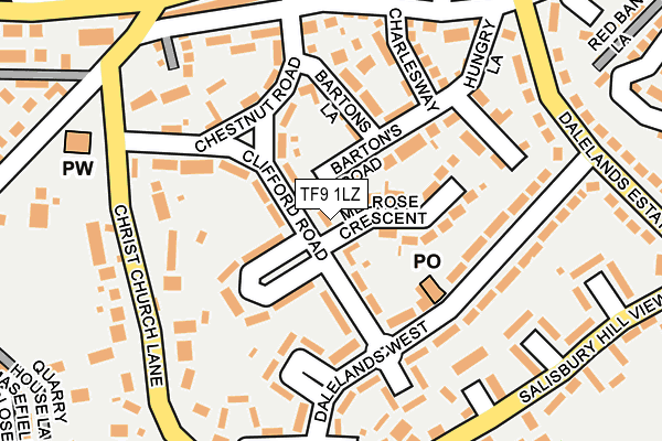 TF9 1LZ map - OS OpenMap – Local (Ordnance Survey)