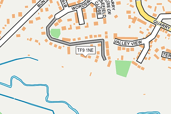 TF9 1NE map - OS OpenMap – Local (Ordnance Survey)