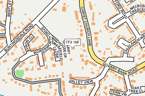 TF9 1NF map - OS OpenMap – Local (Ordnance Survey)