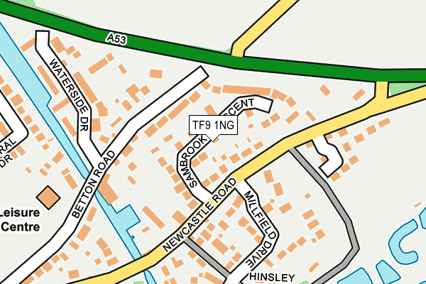 TF9 1NG map - OS OpenMap – Local (Ordnance Survey)