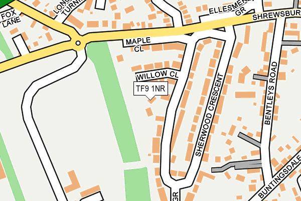 TF9 1NR map - OS OpenMap – Local (Ordnance Survey)