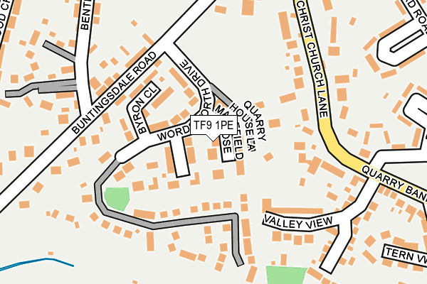 TF9 1PE map - OS OpenMap – Local (Ordnance Survey)