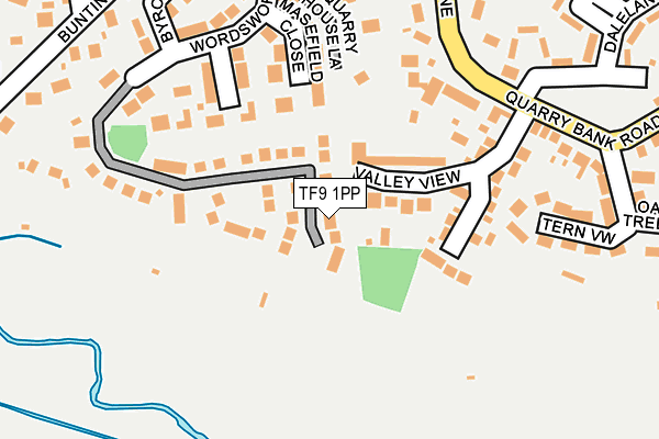 TF9 1PP map - OS OpenMap – Local (Ordnance Survey)