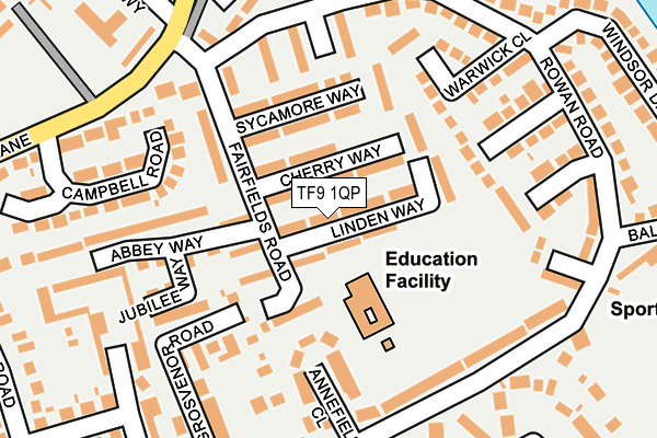 TF9 1QP map - OS OpenMap – Local (Ordnance Survey)