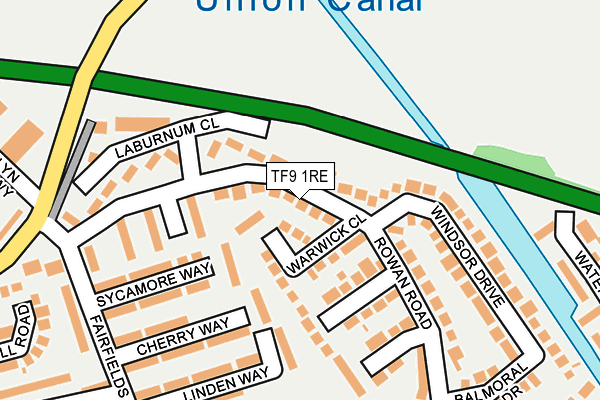 TF9 1RE map - OS OpenMap – Local (Ordnance Survey)