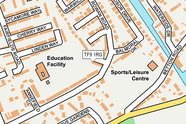 TF9 1RG map - OS OpenMap – Local (Ordnance Survey)