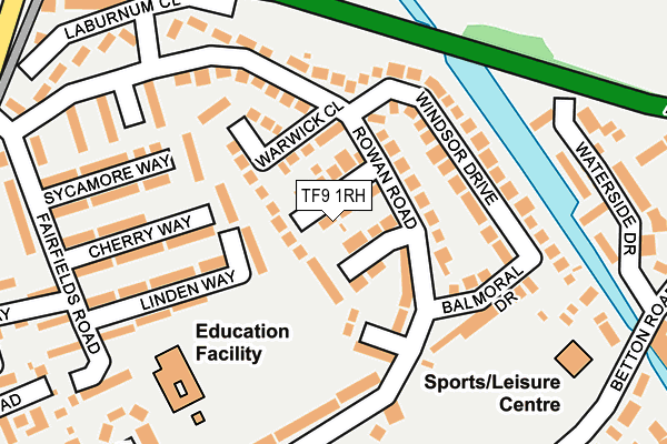 TF9 1RH map - OS OpenMap – Local (Ordnance Survey)